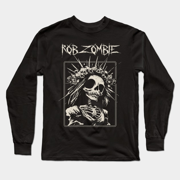 rob zombie spooky bride Long Sleeve T-Shirt by hex pixel